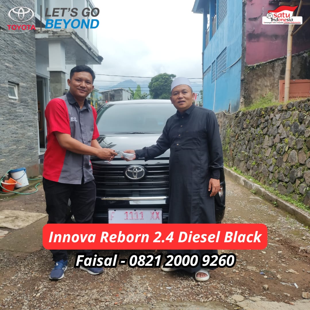 Serah terima Innova Reborn 2.4 Diesel kepada Bapak H. Abdul Rahman di Cibungbulang