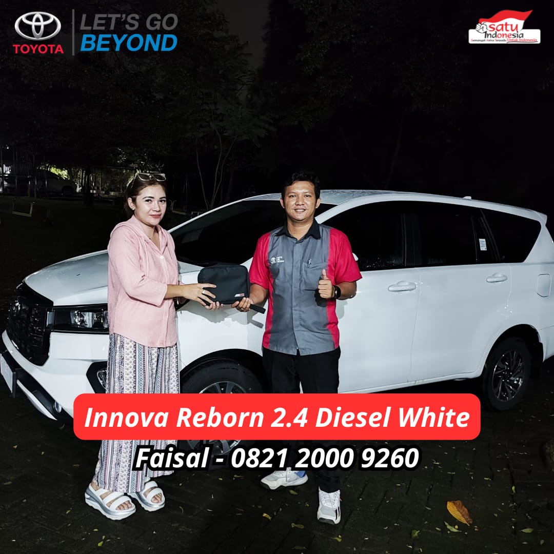 Serah terima Innova Reborn 2.4 Diesel kepada Ibu Dewi Lestari di Bogor Barat